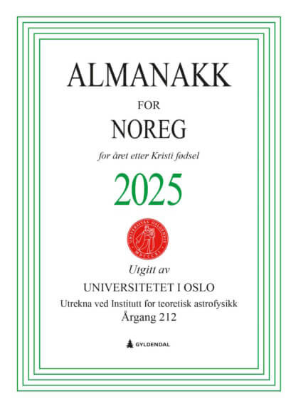 Almanakk for Noreg 2025